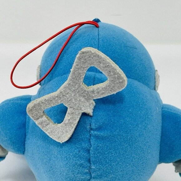 Sega Toys Anpanman Nanda Runda Plush Strap Cord Blue Robot Big Anime Japan Hang - Picture 9 of 12